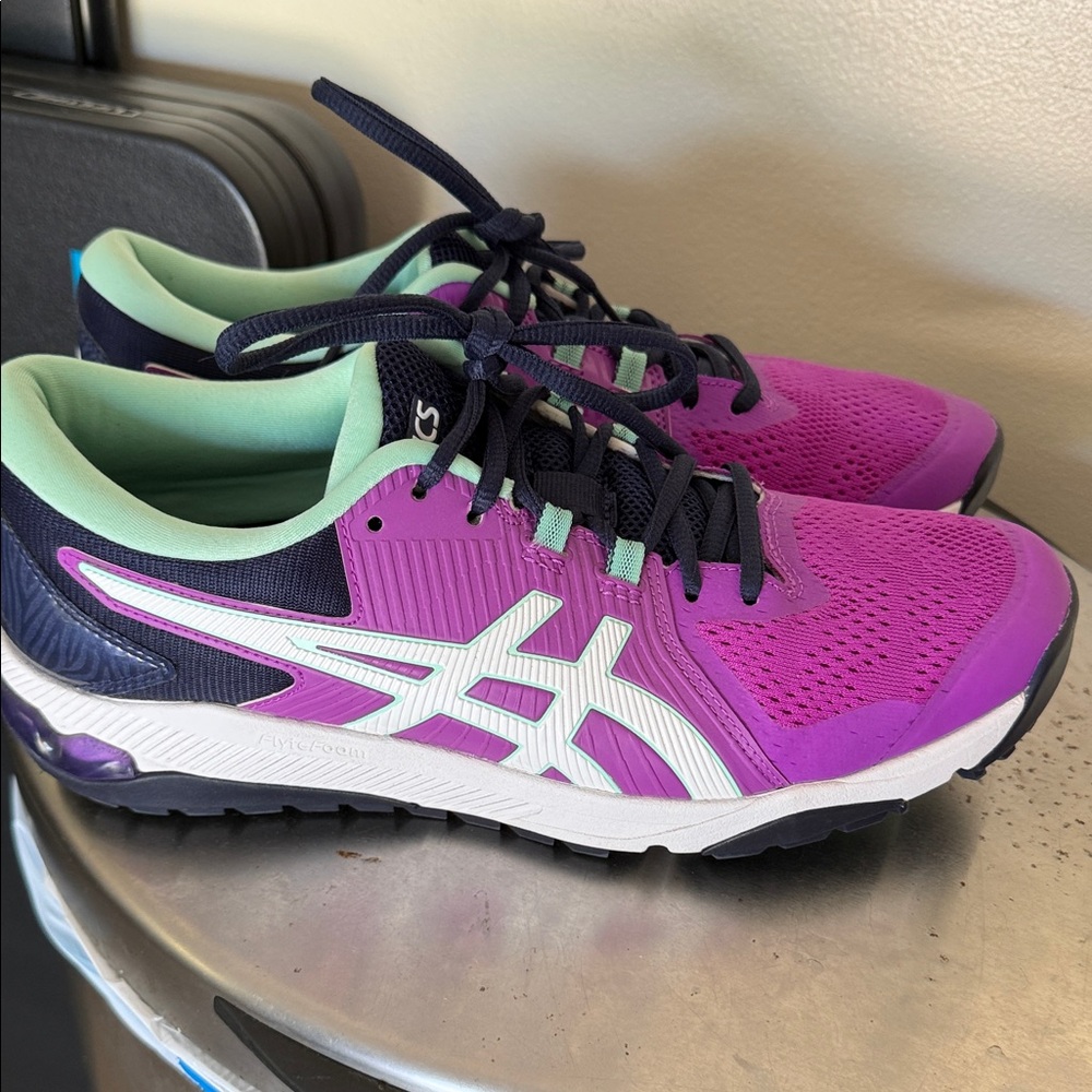 Golf ASICS Women's Purple and Mint Athletic Shoes